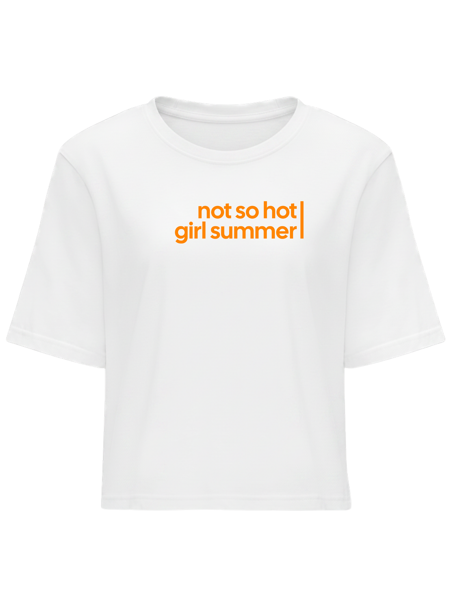 Tricou Crop Top Not So Hot Girl Summer